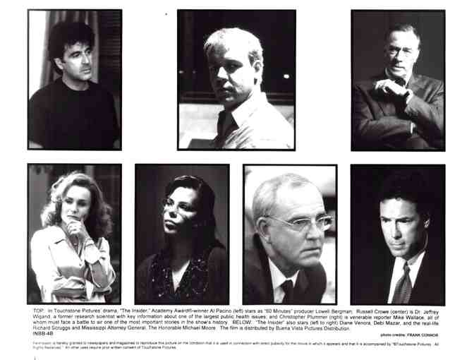 INSIDER, 1999, movie stills, Al Pacino, Russell Crowe