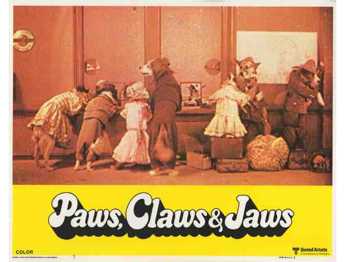 PAWS, CLAWS & JAWS, 1976, lobby cards, James Cagney, Cary Grant