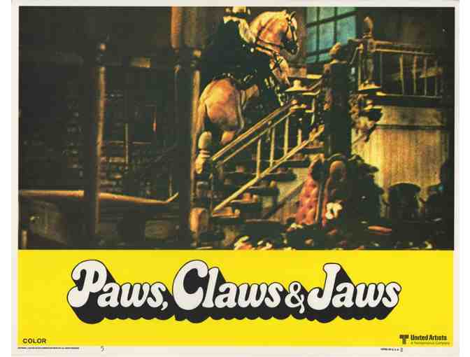 PAWS, CLAWS & JAWS, 1976, lobby cards, James Cagney, Cary Grant