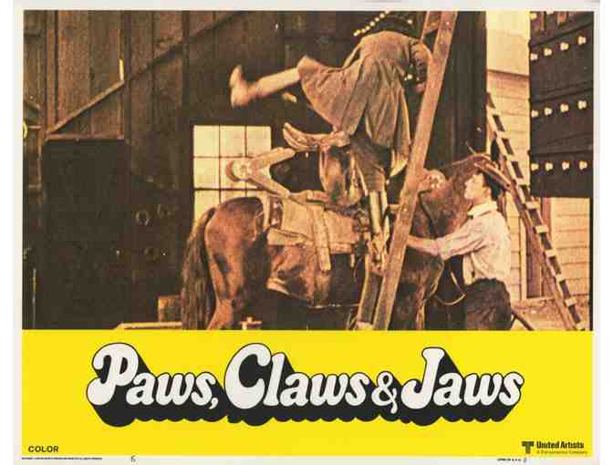 PAWS, CLAWS & JAWS, 1976, lobby cards, James Cagney, Cary Grant