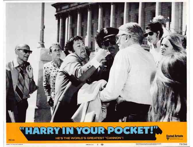 HARRY IN YOUR POCKET, 1973, lobby cards, James Coburn, Michael Sarrazin