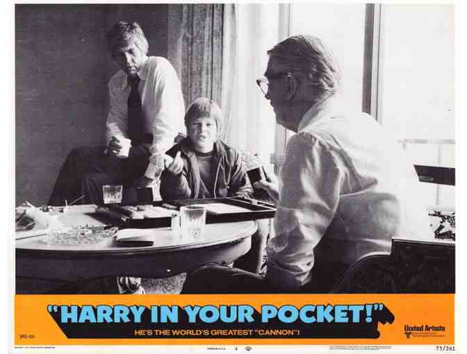 HARRY IN YOUR POCKET, 1973, lobby cards, James Coburn, Michael Sarrazin