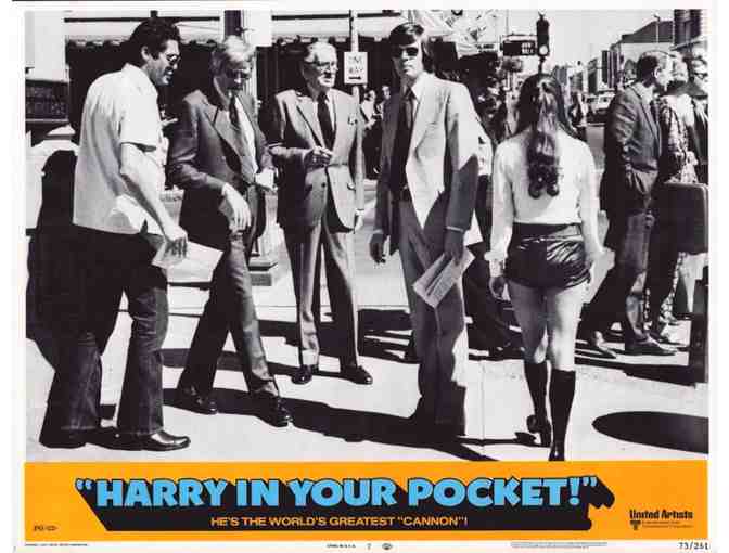 HARRY IN YOUR POCKET, 1973, lobby cards, James Coburn, Michael Sarrazin