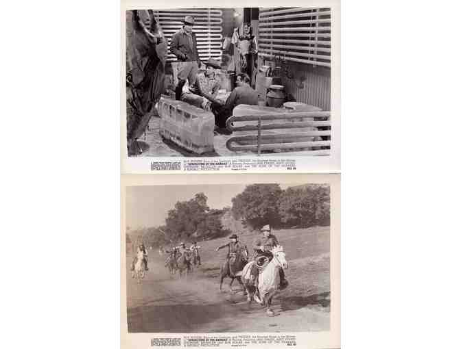 SPRINGTIME IN THE SIERRAS, 1947, movie still set, Roy Rogers, Andy Devine, Trigger.