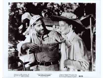 AFRICAN QUEEN, 1952, movie stills, Humphrey Bogart, Katharine Hepburn