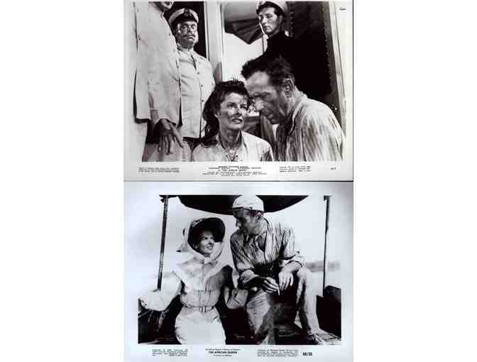 AFRICAN QUEEN, 1952, movie stills, Humphrey Bogart, Katharine Hepburn