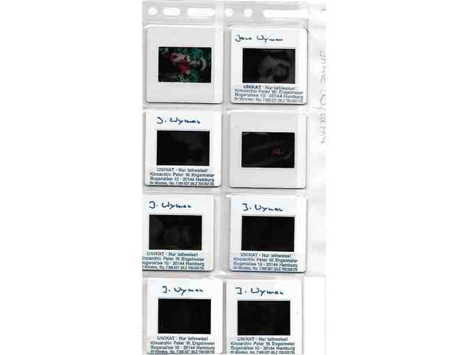 JANE WYMAN, celebrity photographs on color slides