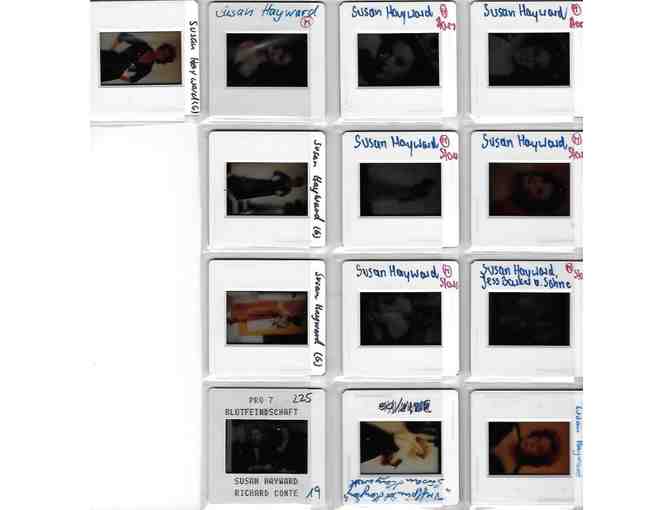 SUSAN HAYWARD, celebrity photographs on color slides