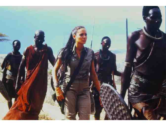 LARA CROFT TOMB RAIDER: CRADLE OF LIFE, 2003, color slides, Angelina Jolie