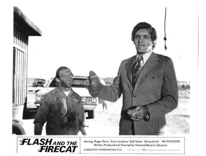 FLASH AND THE FIRECAT, 1975, movie stills, Roger Davis, Richard Kiel
