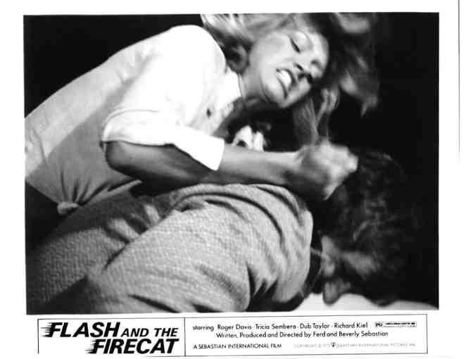 FLASH AND THE FIRECAT, 1975, movie stills, Roger Davis, Richard Kiel