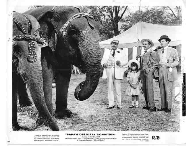 PAPAS DELICATE CONDITIION, 1963, cards and stills, Jackie Gleason