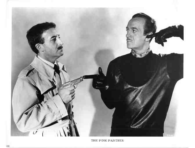 PINK PANTHER, 1964, movie stills, Peter Sellers, David Niven