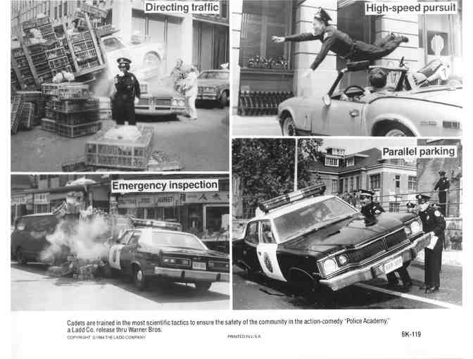 POLICE ACADEMY, 1984, studio stills, Steve Guttenberg, Kim Cattrall