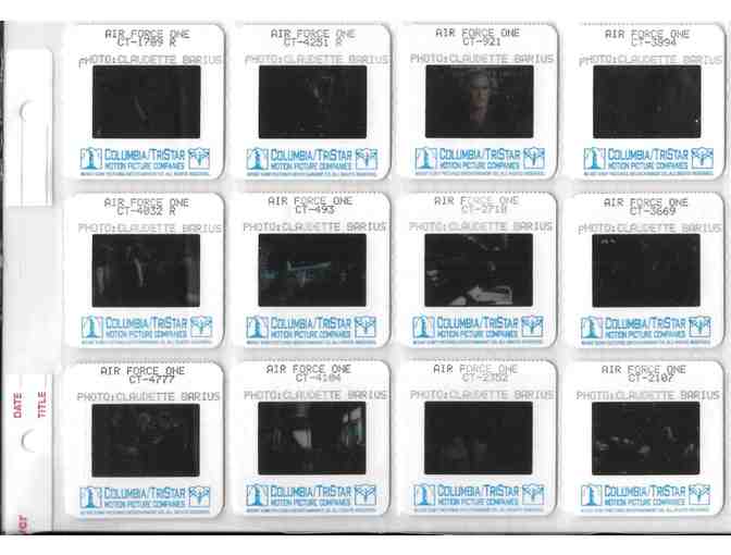 AIR FORCE ONE, 1997, color slides, Harrison Ford, Gary Oldman