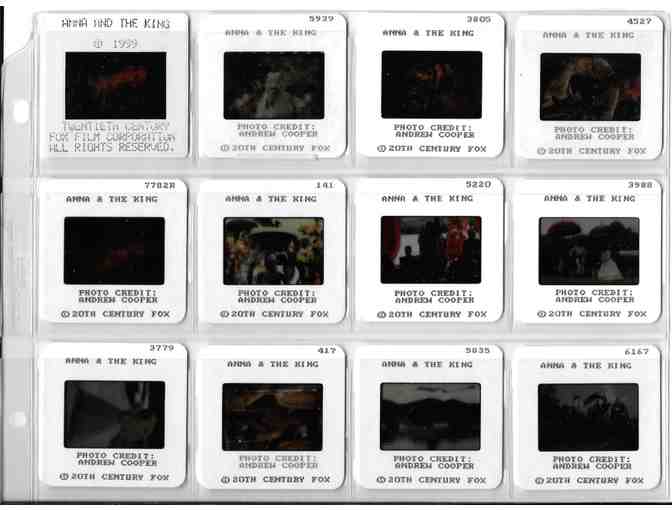 ANNA AND THE KING, 1999, color slides, Jodie Foster, Chow Yun-Fat