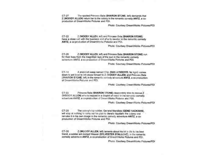 ANTZ, 1998, color slides, CGI animation