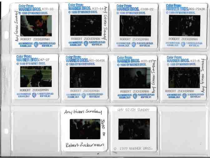 ANY GIVEN SUNDAY, 1999, color slides, Al Pacino, Dick Butkus