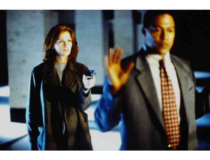 CONSPIRACY THEORY, 1997, color slides, Mel Gibson, Julia Roberts