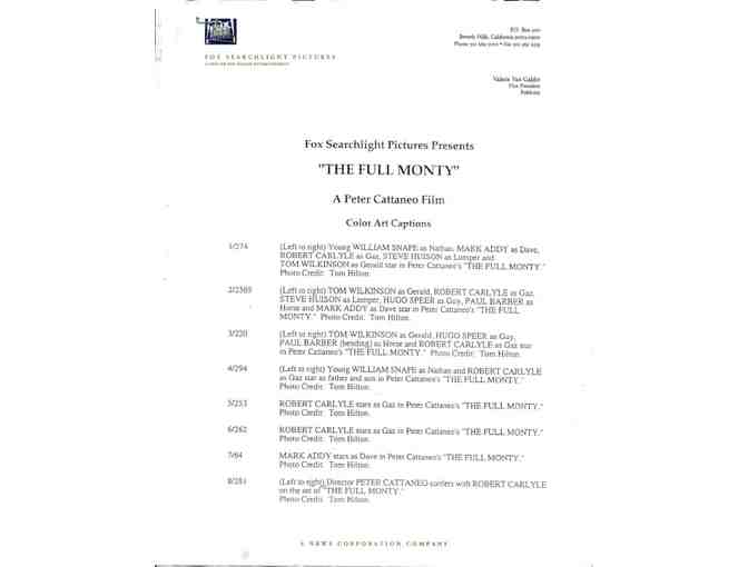 FULL MONTY, 1997, color slides, Robert Carlyle, Tom Wilkinson