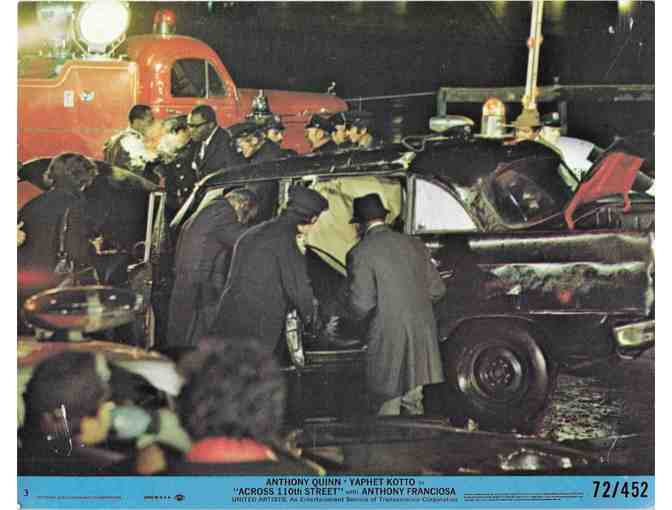 ACROSS 110TH STREET, 1972, mini lobby cards, Anthony Quinn