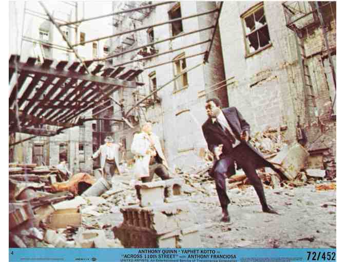 ACROSS 110TH STREET, 1972, mini lobby cards, Anthony Quinn