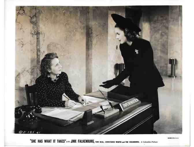 SHE HAS WHAT IT TAKES, 1943, movie stills, Jinx Falkenburg
