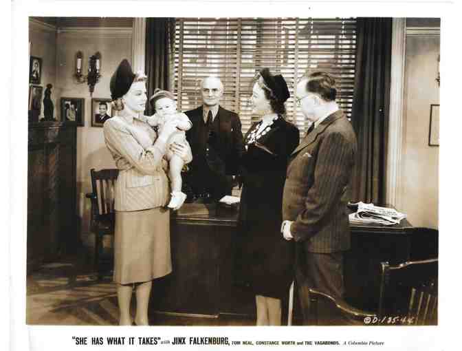 SHE HAS WHAT IT TAKES, 1943, movie stills, Jinx Falkenburg