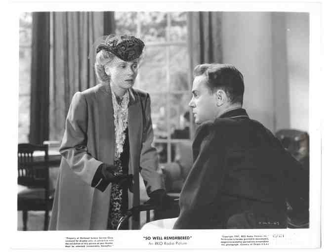 SO WELL REMEMBERED, 1947, movie stills, John Mills, Martha Scott