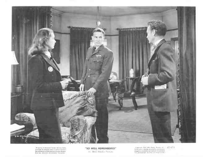 SO WELL REMEMBERED, 1947, movie stills, John Mills, Martha Scott