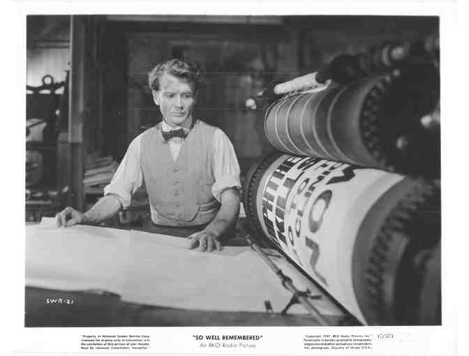 SO WELL REMEMBERED, 1947, movie stills, John Mills, Martha Scott