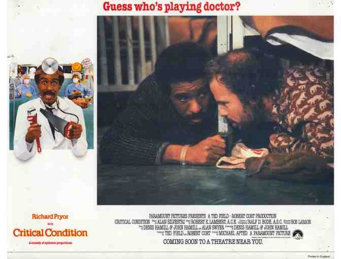 CRITICAL CONDITION, 1987, lobby cards, Richard Pryor