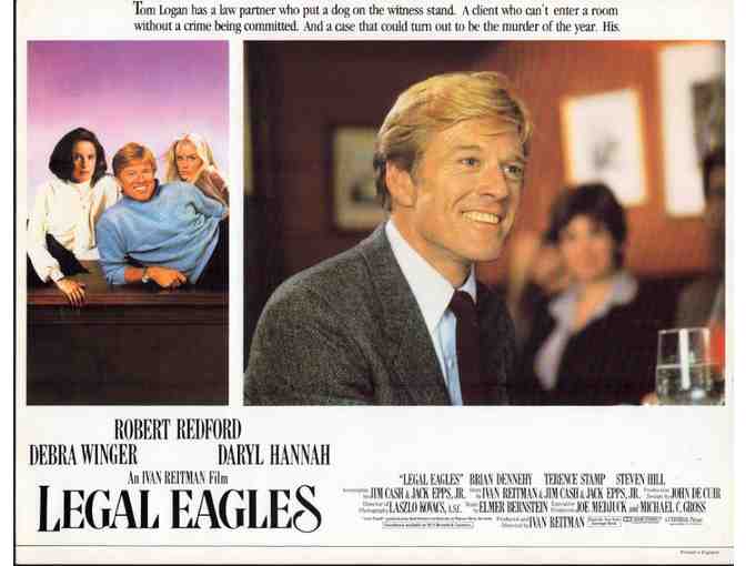LEGAL EAGLES, 1986, lobby cards, Robert Redford, Daryl Hannah