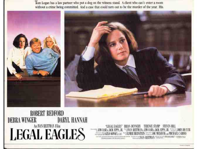 LEGAL EAGLES, 1986, lobby cards, Robert Redford, Daryl Hannah