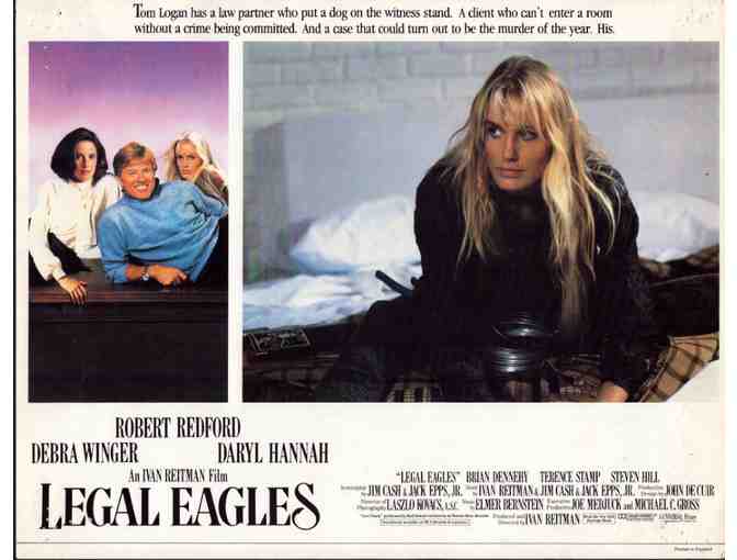 LEGAL EAGLES, 1986, lobby cards, Robert Redford, Daryl Hannah