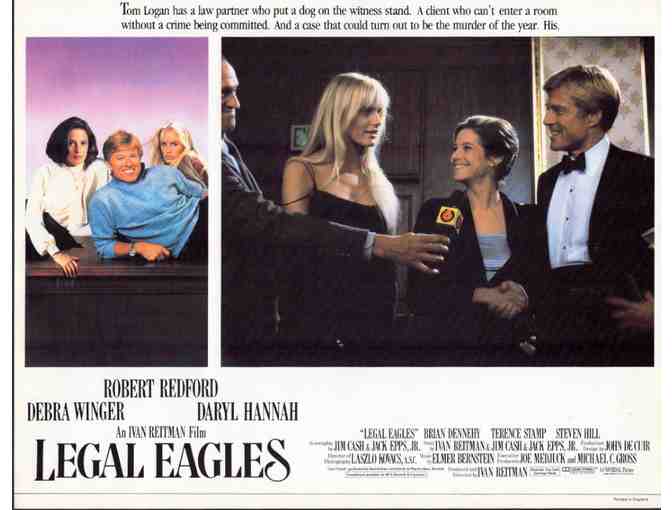 LEGAL EAGLES, 1986, lobby cards, Robert Redford, Daryl Hannah