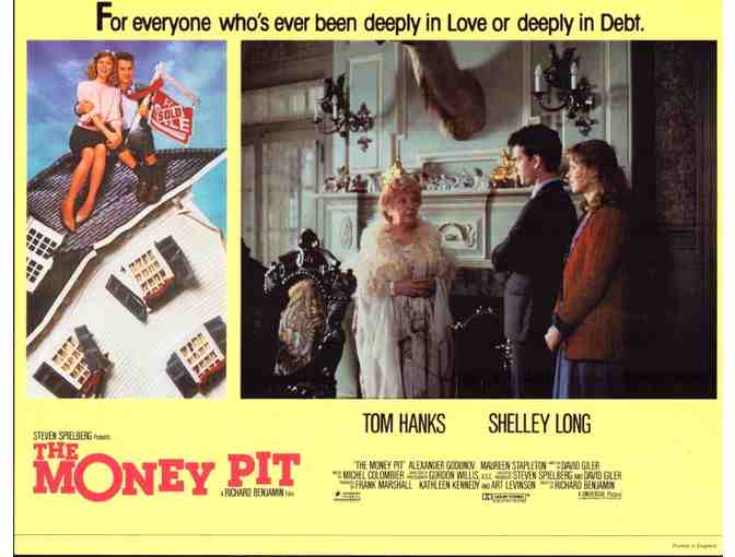 MONEY PIT, 1986, lobby cards, Tom Hanks, Shelley Long