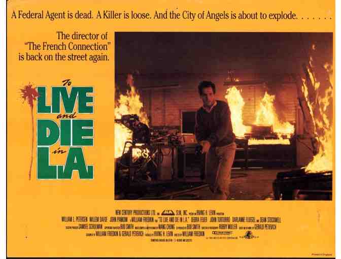 TO LIVE AND DIE IN L. A., 1986, lobby cards, Willem Dafoe