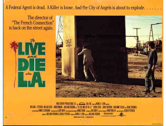 TO LIVE AND DIE IN L. A., 1986, lobby cards, Willem Dafoe