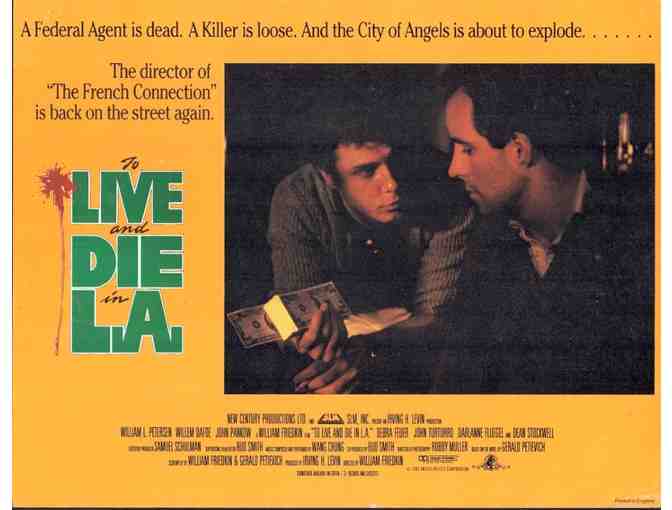 TO LIVE AND DIE IN L. A., 1986, lobby cards, Willem Dafoe