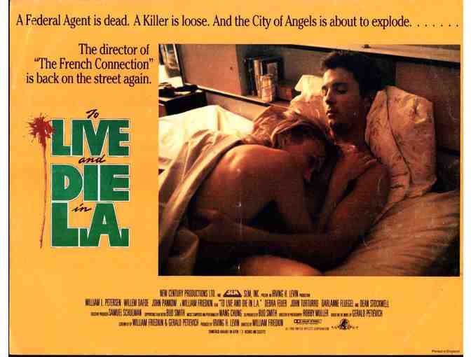 TO LIVE AND DIE IN L. A., 1986, lobby cards, Willem Dafoe