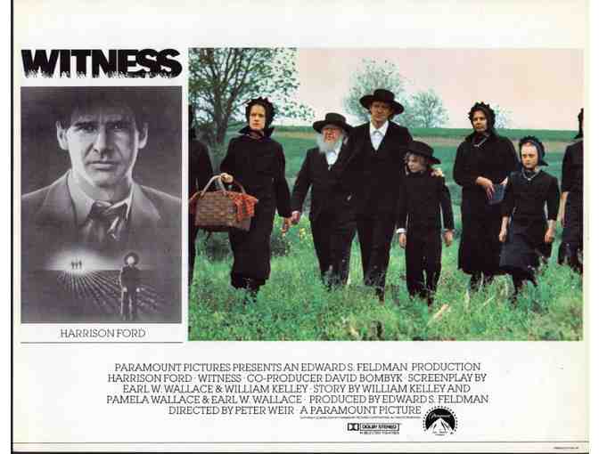 WITNESS, 1985, lobby cards, Harrison Ford, Viggo Mortensen