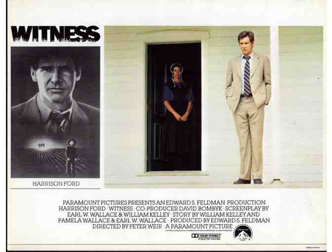 WITNESS, 1985, lobby cards, Harrison Ford, Viggo Mortensen