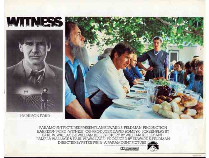 WITNESS, 1985, lobby cards, Harrison Ford, Viggo Mortensen