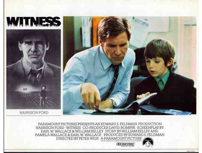 WITNESS, 1985, lobby cards, Harrison Ford, Viggo Mortensen
