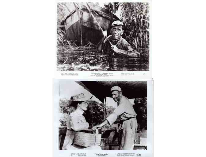 AFRICAN QUEEN, 1952, movie stills, Humphrey Bogart, Katharine Hepburn