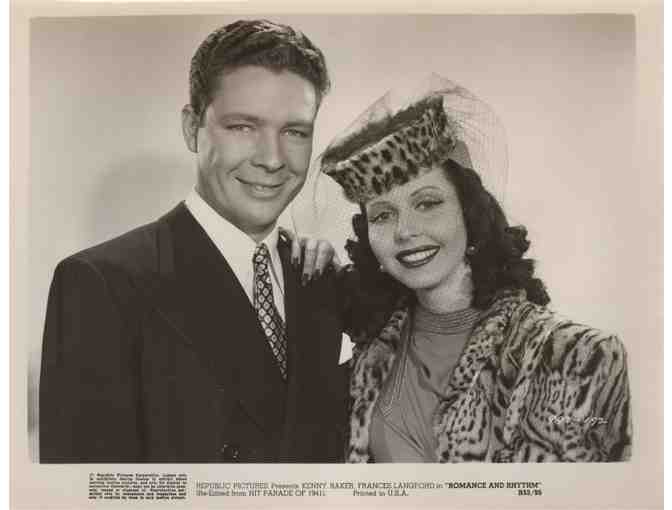 ROMANCE AND RHYTHM, 1940, movie still set, Kenny Baker, Frances Langford