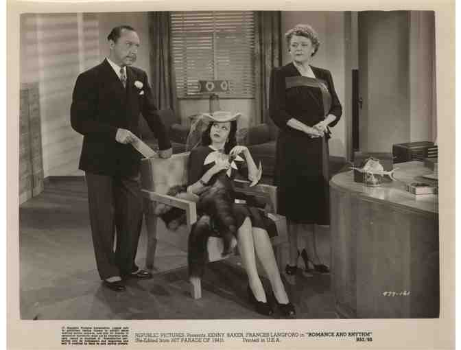 ROMANCE AND RHYTHM, 1940, movie still set, Kenny Baker, Frances Langford