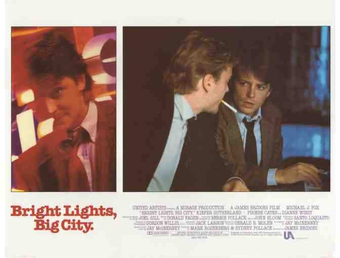 BRIGHT LIGHTS, BIG CITY, 1988, lobby cards, Michael J. Fox, Keifer Sutherland