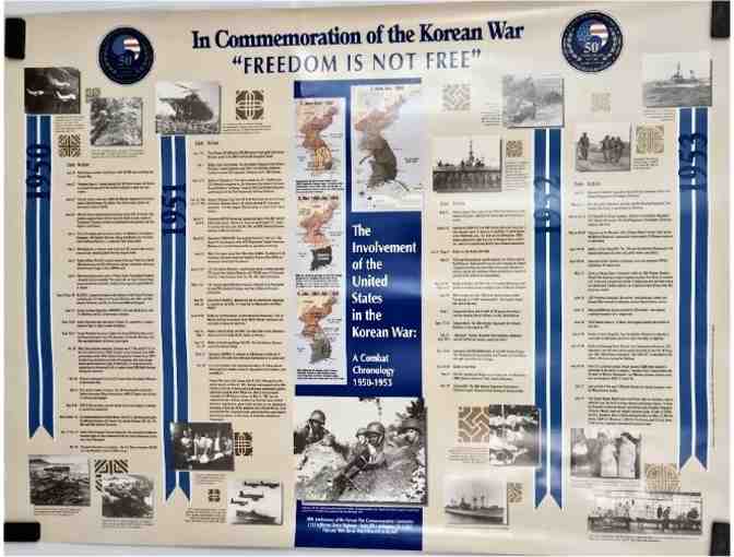 COMMEMORATION OF THE KOREAN WAR 50th ANNIVERSARY POSTER, 2000